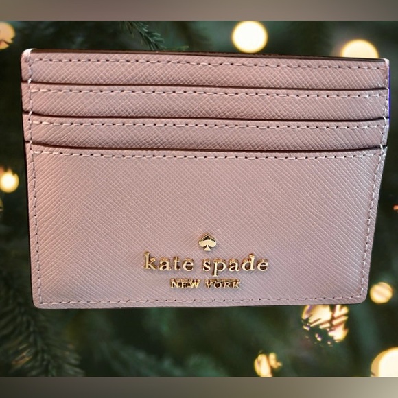 kate spade Gorgeous 2 sided, top pocket faux pearl Card holder Madison NWT - Picture 3 of 13